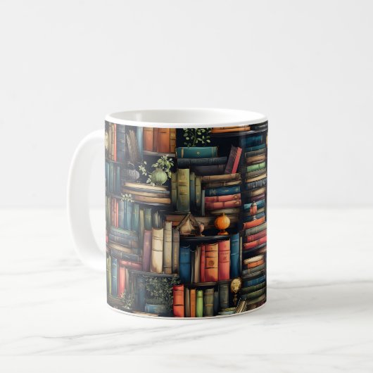 Mug Livres de bibliothèque (Devant gauche)