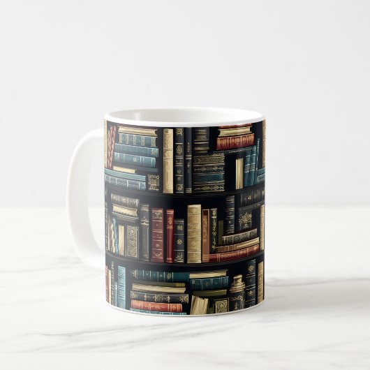 Mug Livres de bibliothèque (Devant gauche)