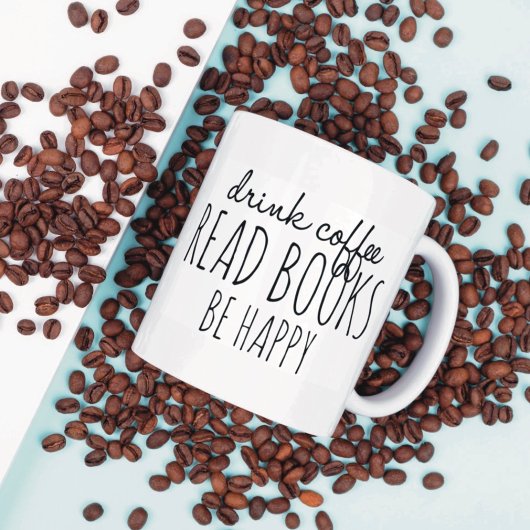 Mug Livres de café Bonheur