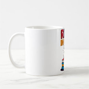 Mug Livres de lecture de squelette - Lire en paix drôl