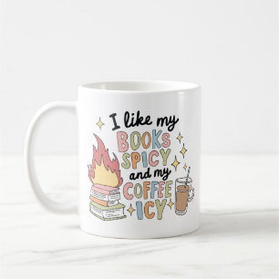 Mug Livres Épicés et Café Glacé Drôle Lectrice Esthéti