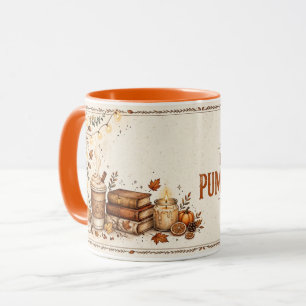 Mug Livres et automne au parfum de citrouille