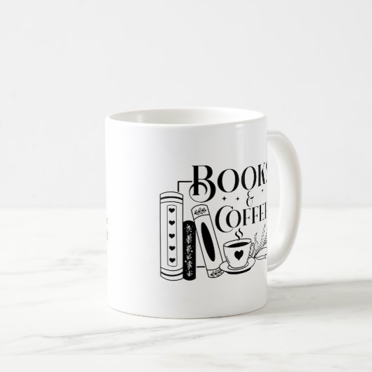 Mug Livres Et Café (Devant droit)