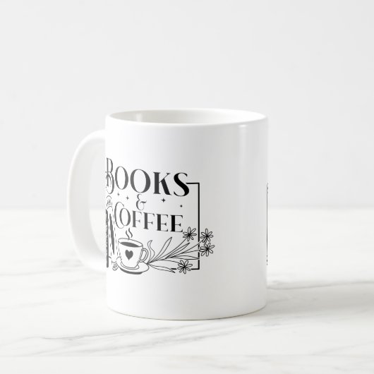 Mug Livres Et Café (Devant gauche)