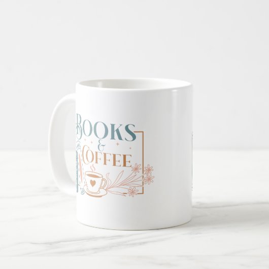 Mug Livres Et Café (Devant gauche)
