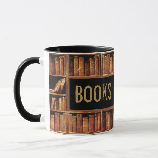 Mug Livres et café (Gauche)