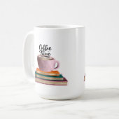Mug Livres et Café (Devant gauche)