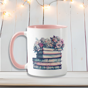 Mug Livres et café est tout ce dont j'ai besoin   Fleu