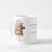 Mug Livres et café Floral (Devant gauche)