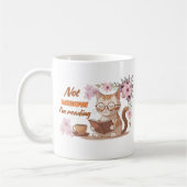 Mug Livres et chats Cadeau Cosy Lecteur de Chat (Gauche)