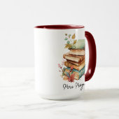 Mug Livres floraux personnalisés Les amoureux Cadeau p (Devant droit)