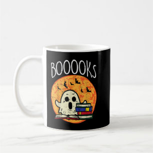 Mug Livres Moon Ghost Halloween Bookworm Librarian Tea