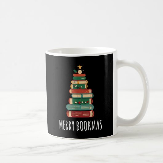 Mug Livres Noël Arbre Joyeux Livres (Droite)
