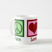 Mug Livres Peace Love (Devant gauche)