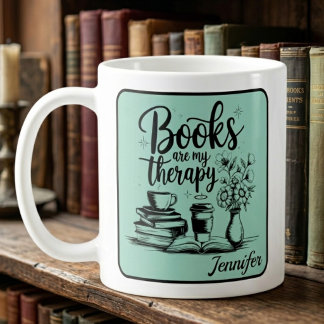 Mug Livres Personnalisés Sont Ma Thérapie Bookworms Me