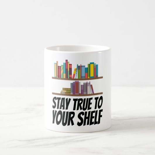 Mug Livres - Restez Fidèle À Votre Étagère (Centre)