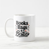 Mug Livres Sacs & amp; Besoins Tenue À L'École Amusant (Gauche)