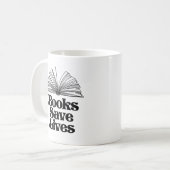 Mug Livres Sauver des vies (Devant gauche)