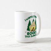 Mug Livres Smore Été Slogan de lecture drôle (Devant droit)