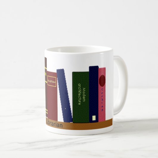 Mug - Livres sur l'étagère (Devant droit)