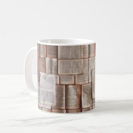 Mug Livres vintages (Devant gauche)