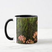 Mug Lizard et Fleur sauvage de style Art nouveau néerl (Gauche)