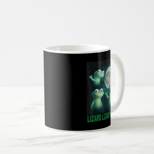Mug Lizard Lizard Lizard Lizard Funny Lizard Moon Tren (Devant droit)
