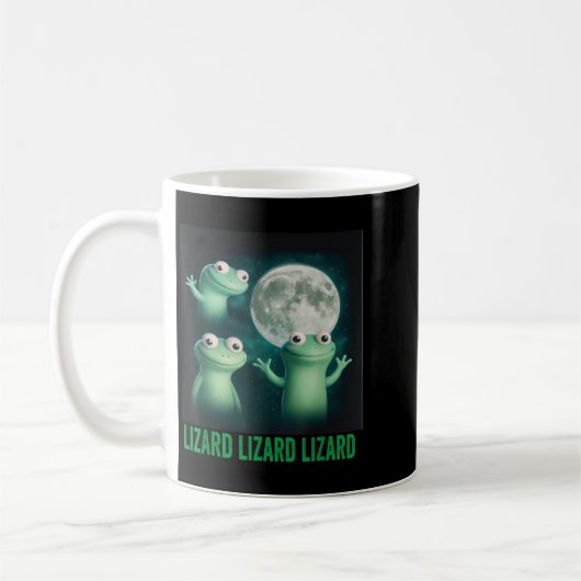 Mug Lizard Lizard Lizard Lizard Funny Lizard Moon Tren (Gauche)