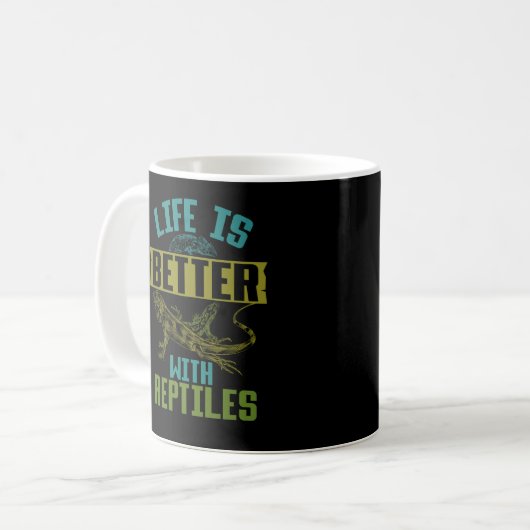 Mug Lizard Serpent Chameleon Reptiles Lover (Devant gauche)