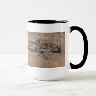 Mug "Lizard sur le sable" Réaliste Reptile Musique