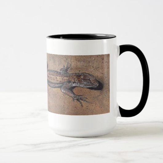 Mug "Lizard sur le sable" Réaliste Reptile Musique (Droite)