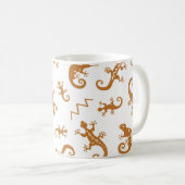 Mug Lizards Chameleons : Design Motif sans couture. (Devant droit)