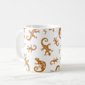 Mug Lizards Chameleons : Design Motif sans couture. (Devant gauche)