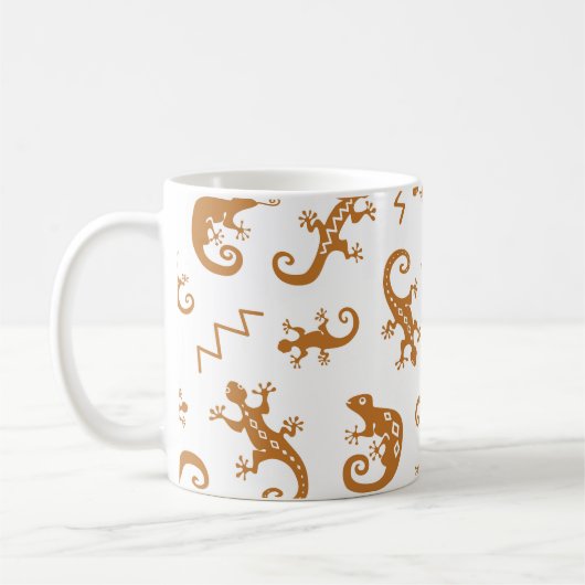 Mug Lizards Chameleons : Design Motif sans couture. (Gauche)