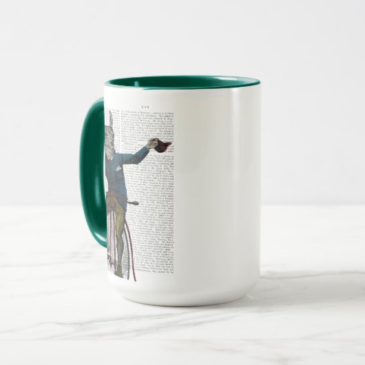 Mug Llama à vélo (Devant gauche)