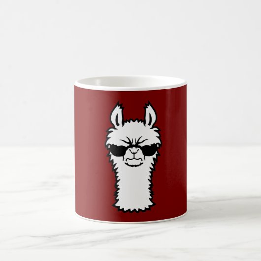 Mug Llama Angry Cool Sunglasses Furry Animal Attitude (Centre)