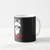 Mug Llama Angry Drama Sunglasses Fierce Funny Cool (Devant droit)