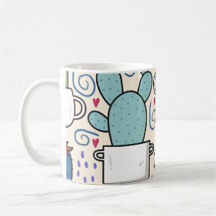 Mug Llama Cactus : Conception sans fil dessinée à la m