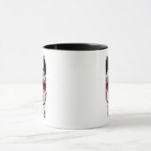 Mug Llama cool avec lunettes de coeur (Centre)