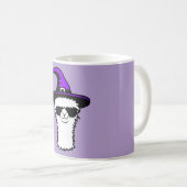 Mug Llama Cool Witch Hat Sunglasses Furry Alpaca Fun (Devant droit)