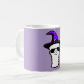 Mug Llama Cool Witch Hat Sunglasses Furry Alpaca Fun (Devant gauche)