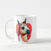 Mug Llama Cute Alpaca Valentines Day Animal  (Gauche)