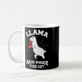 Mug Llama Dit Vous Frapper En Boxe Drôle Halloween Gi (Gauche)