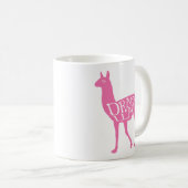 Mug Llama Drama Rose (Devant droit)