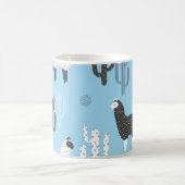 Mug Llama et cactus, motif mignon. (Centre)