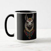Mug Llama Et Portrait Fleur, (Gauche)