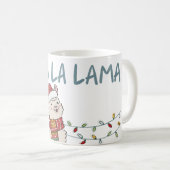 Mug Llama Festif Mignon (Devant droit)