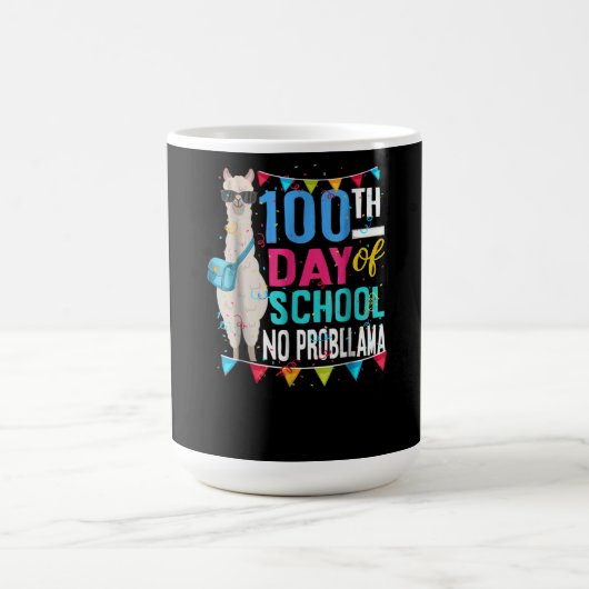 Mug Llama Gift | 100 Jours D'École Pas De Prob Llama (Centre)
