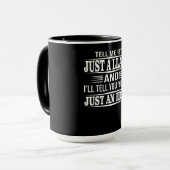 Mug Llama Gift | Dis-moi que c'est juste une lama (Devant gauche)