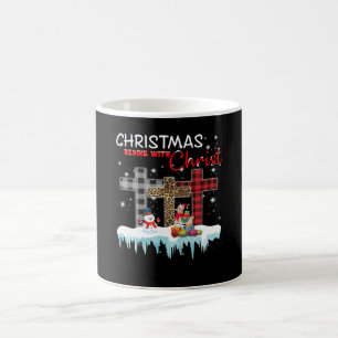 Mug Llama Gift Noël Commence Avec Le Christ